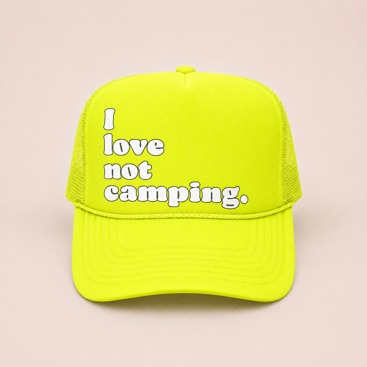I love not camping.