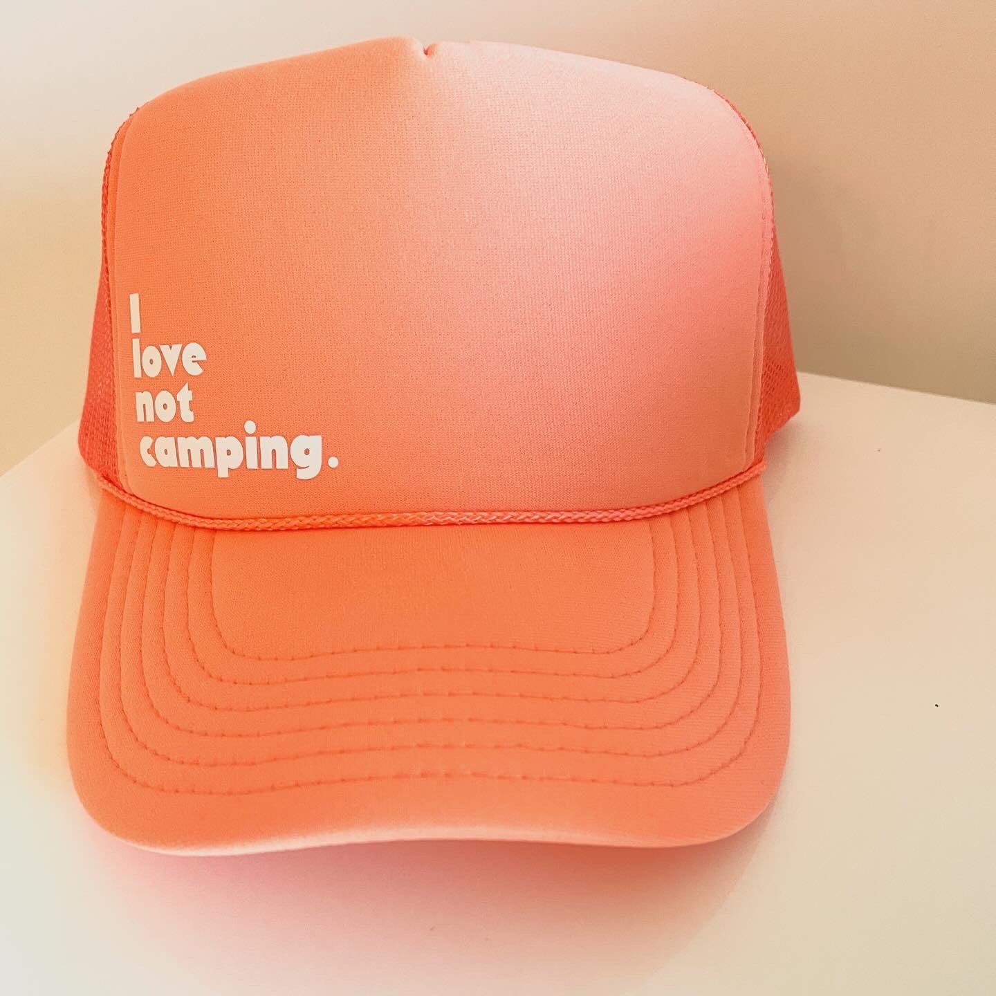 I love not camping. New design.