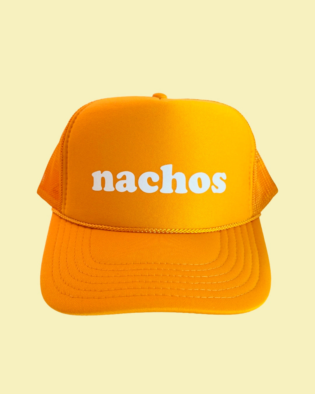 Nachos Retro 80s Font Trucker Hat | Vintage Style Snapback Cap