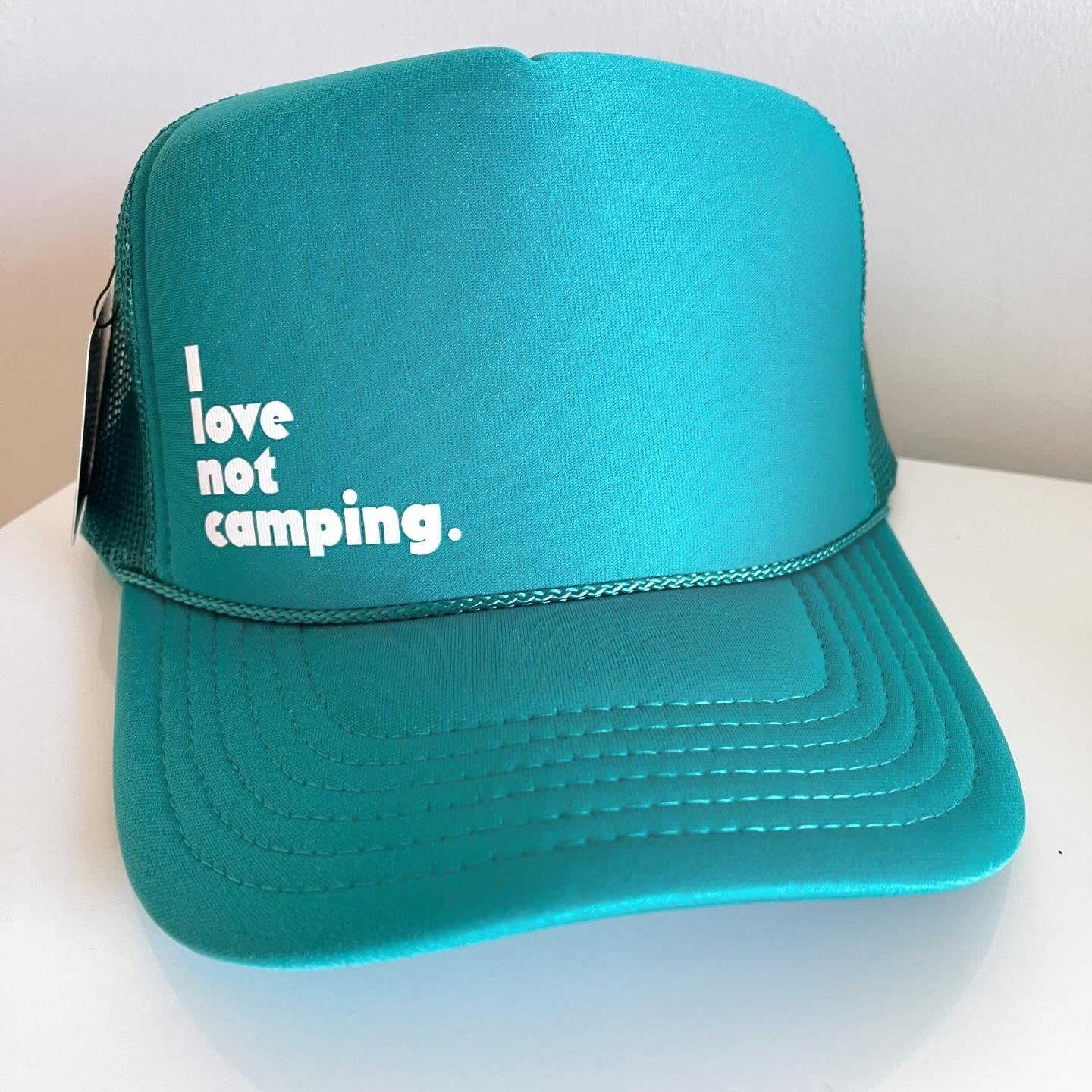 I love not camping. New design.