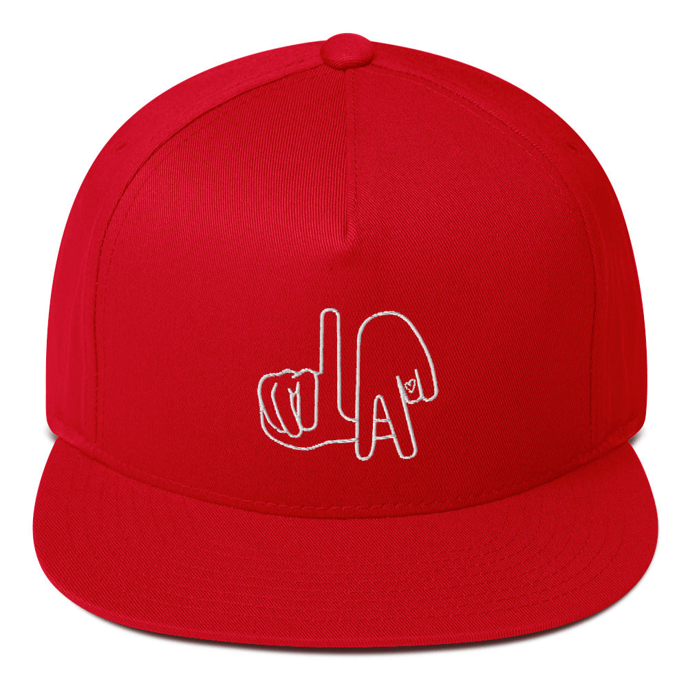 LA (Los Angeles / hand drawn hands) / Flat Bill
