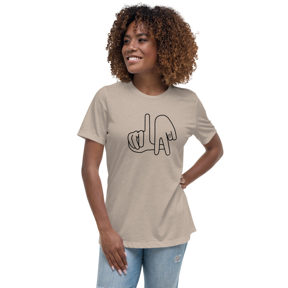 LA (Los Angeles Hand Drawn Hands) / Women's Relaxed T-Shirt
