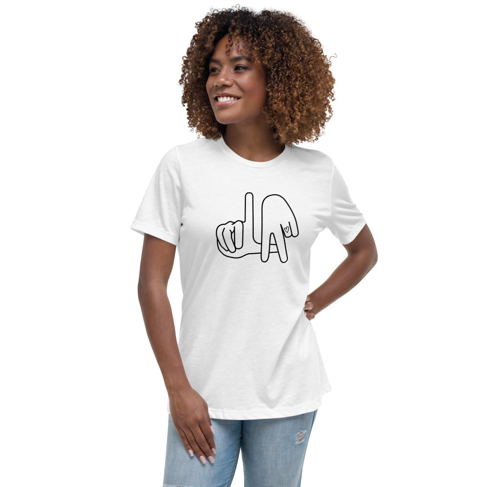 LA (Los Angeles Hand Drawn Hands) / Women's Relaxed T-Shirt